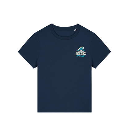 French Navy Printed T-shirt Front