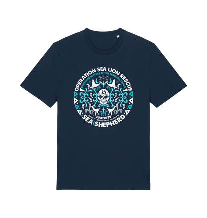 French Navy Printed T-shirt Front