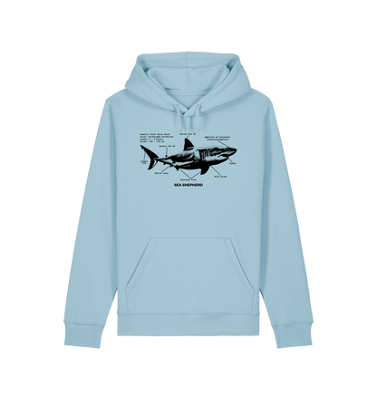 Sky Blue Printed Hoody