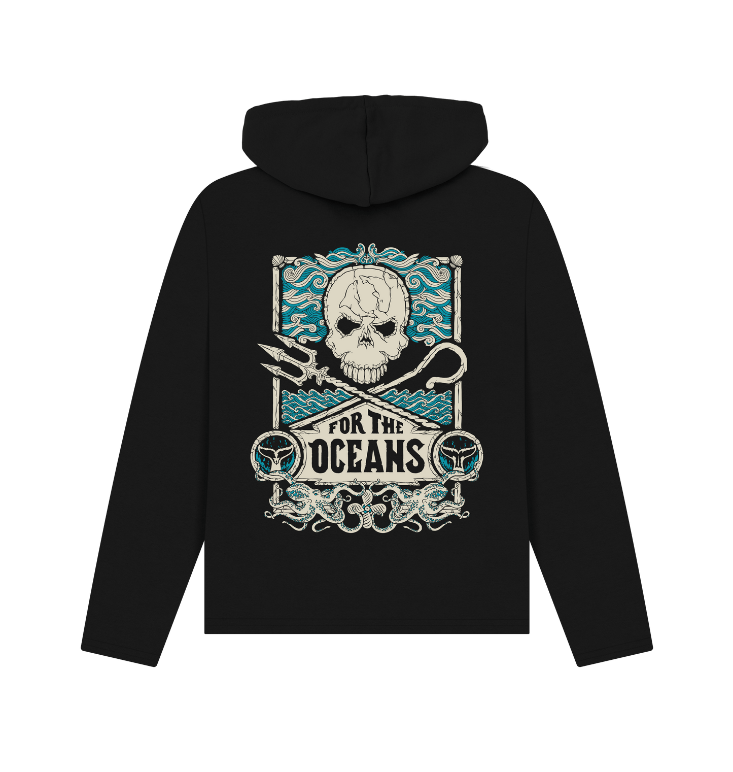 Black Printed Hoody