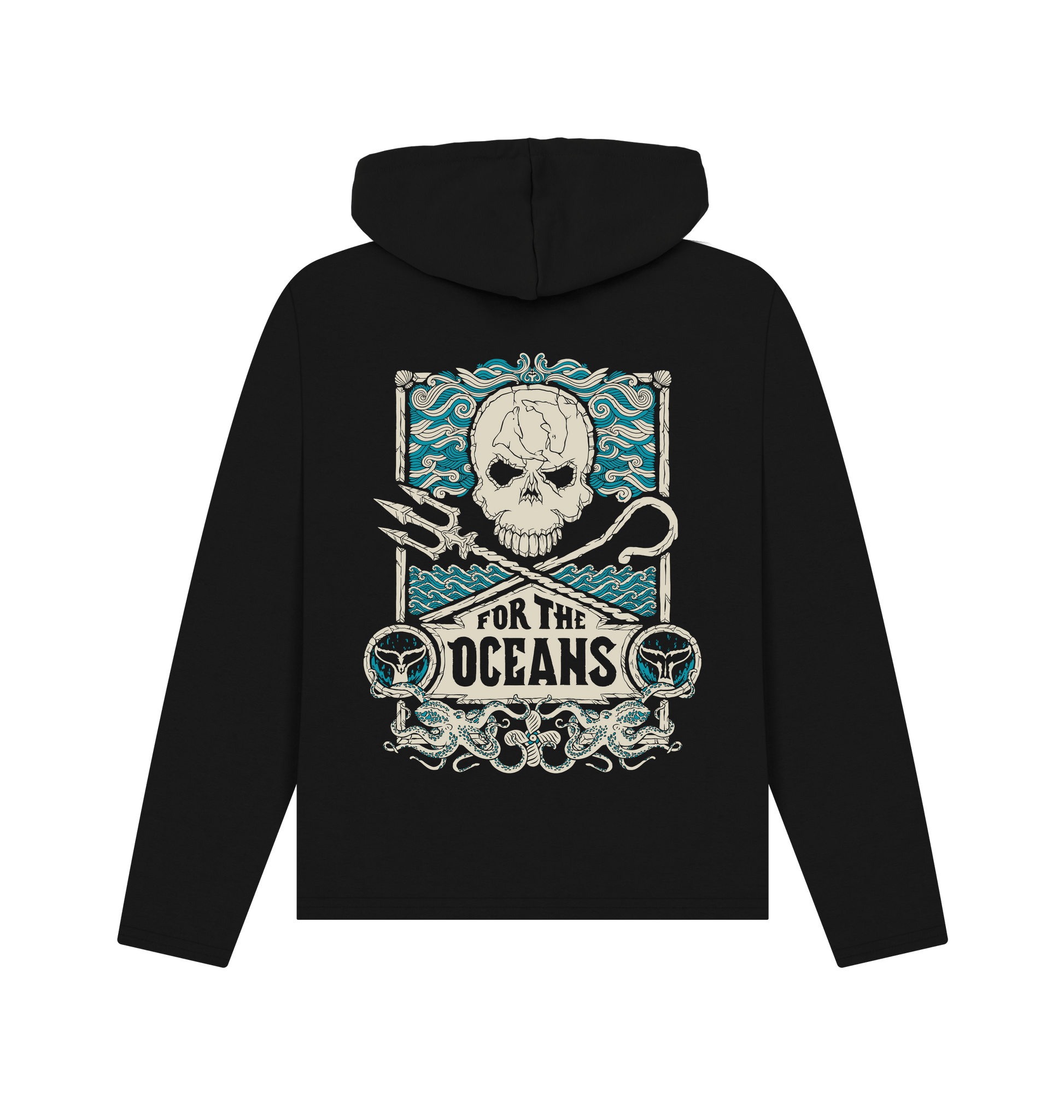 Black Printed Hoody