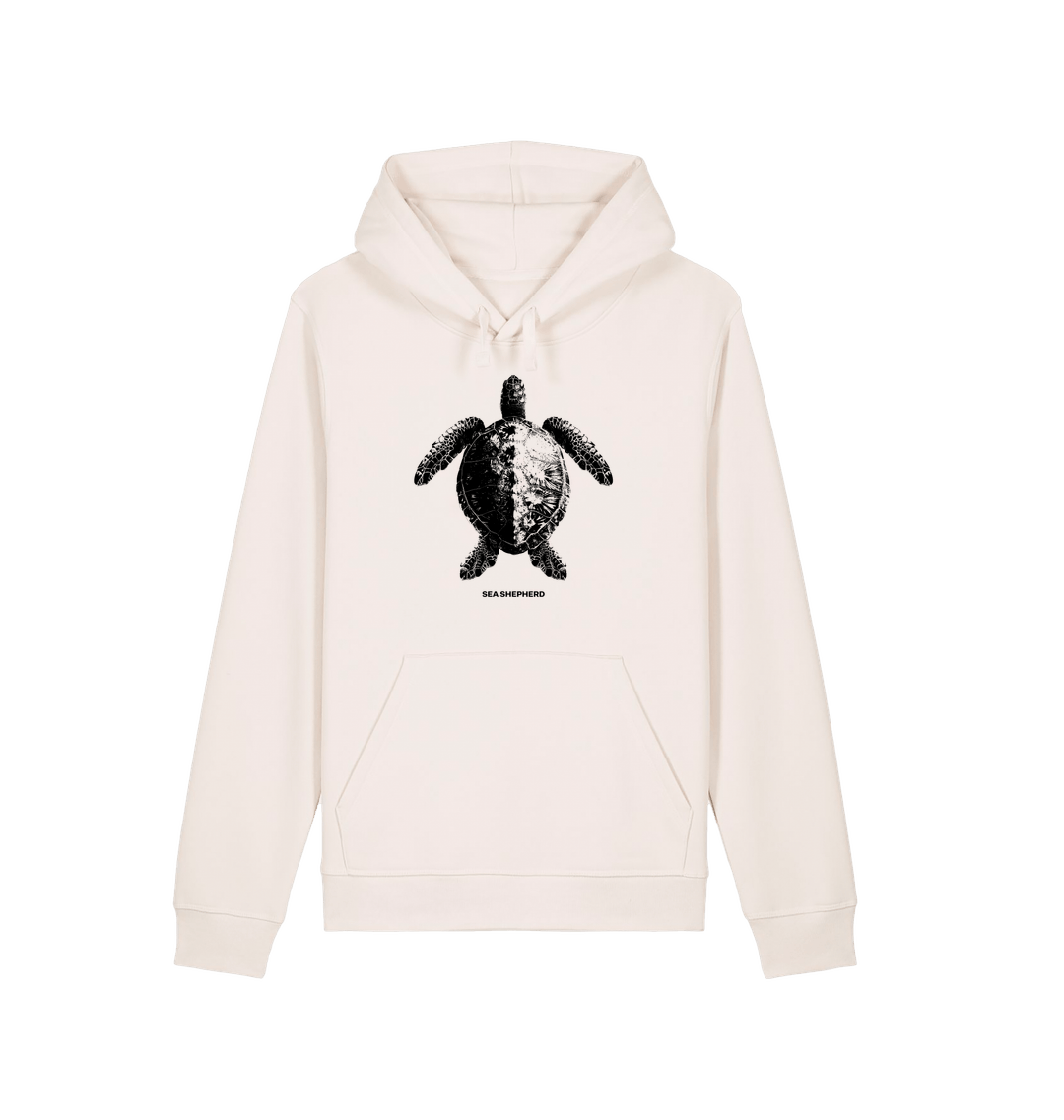 Vintage White Printed Hoody Front