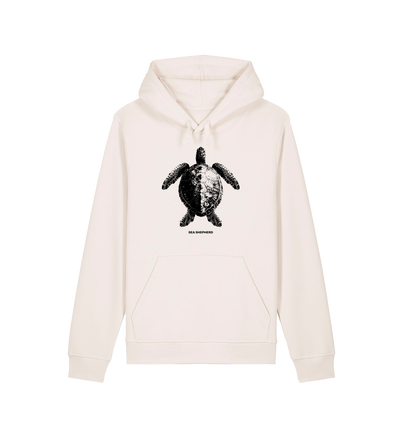 Vintage White Printed Hoody Front