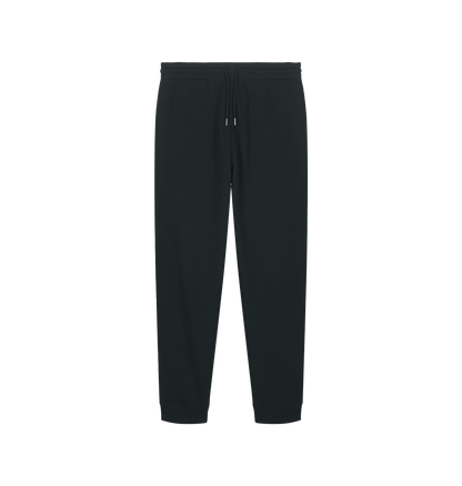 Black Printed Mens Joggers Front