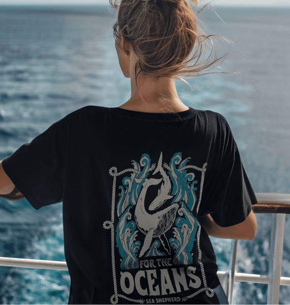 For The Oceans Oversized T-shirt | Ocean Graphic Tee | Sea