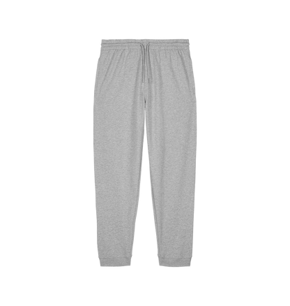 Heather Grey Printed Mens Joggers Front