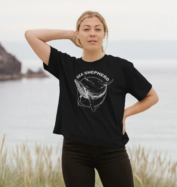 SEA - SEA 4XL Tシャツ Sea Shepherd Whale T-shirt | Organic Whale Tee | Sea Shepherd